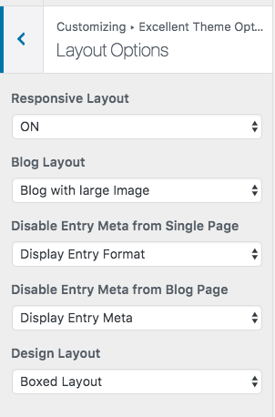 Layout Options