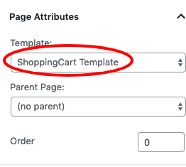 ShoppingCart Template